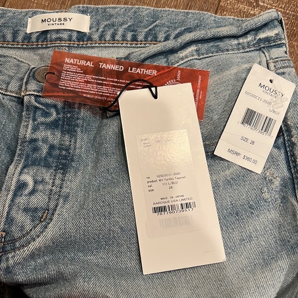 Moussy Vintage Yardley Distressed Jeans Size 28 NWT - Picture 9 of 16